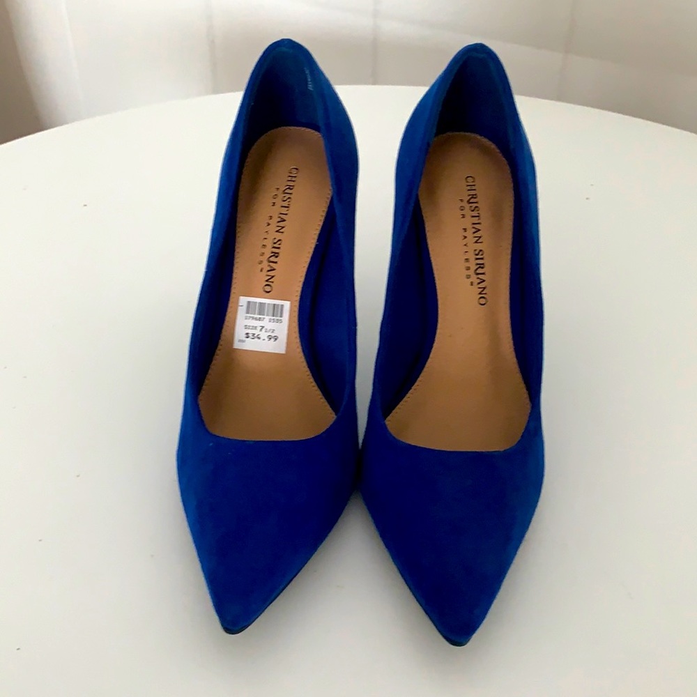 Blue pumps- Christian Siriano for Payless